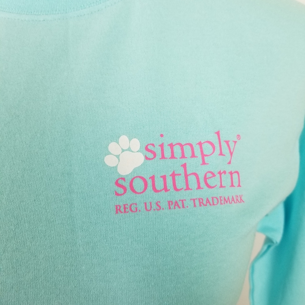 NWT Simply Southern 'Stay Pawsitive' shirt - Picture 3 of 6